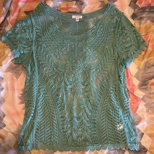 Charming Charlie lace blouse